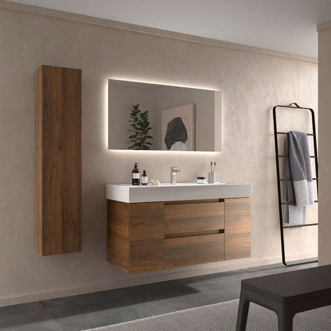 Conjunto Mueble  Bequia 2 Cajones y 2 Puertas + Lavabo Veneto, 120cm - CuartoDeBaño.com