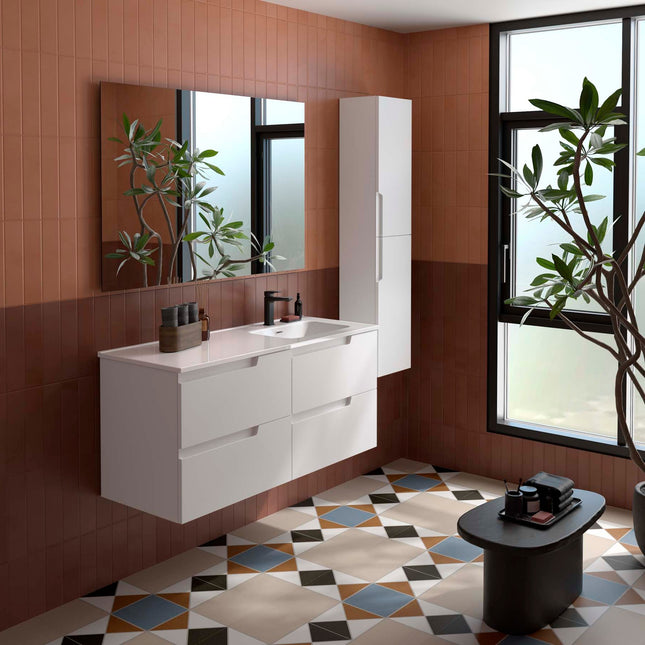  VIMA 4 Cajones Lavabo derecha blanco
