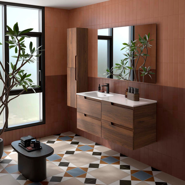  VIMA 4 Cajones Lavabo izquierda Nogal maya