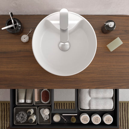 Mueble de Baño LENI con Lavabo Sobre Encimera. 4 acabados de 60 a 140 cm - CuartoDeBaño.com