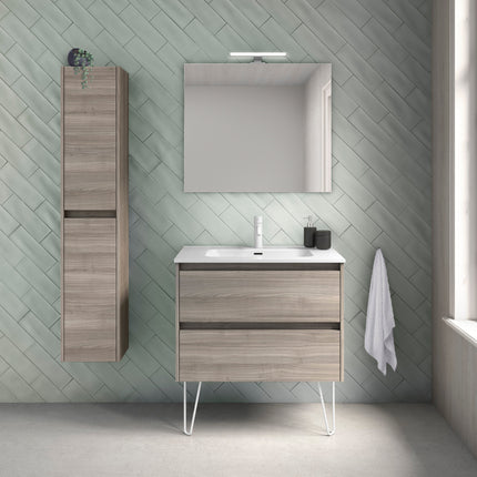 mueble de baño SANSA suspendido gris arenado