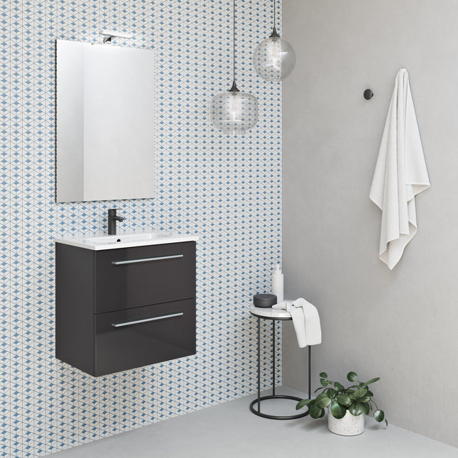 Conjunto mueble baño STREET de Royo Antracita