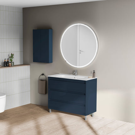 Conjunto mueble de baño SANSA 3 cajones azul