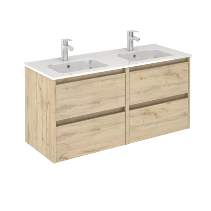mueble de baño SANSA silueta 4 cajones roble colonial