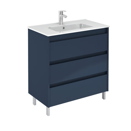 Conjunto mueble de baño SANSA 3 cajones azul