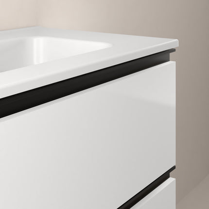Mueble de baño Satori 3 cajones blanco tirador negro