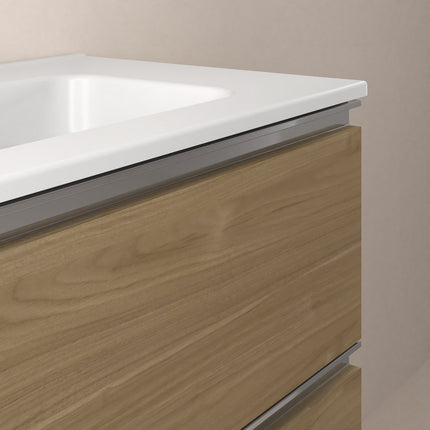 Mueble de baño Satori 3 cajones nogal con tirador cromo