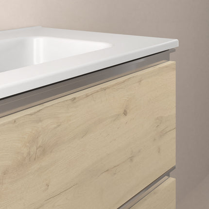 Mueble de baño Satori 3 cajones Roble tirador cromo