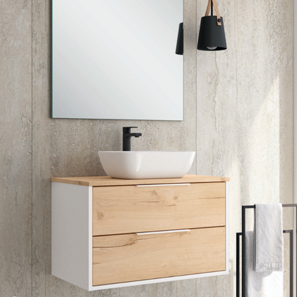 Mueble de Baño Duox con encimera y lavabo