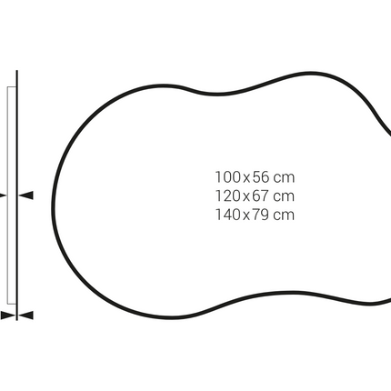 croquis Espejo LED DOÑANA Dyled
