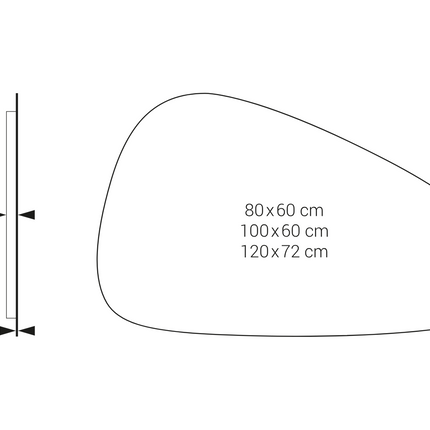 Medidas Espejo LED YUSO Dyled