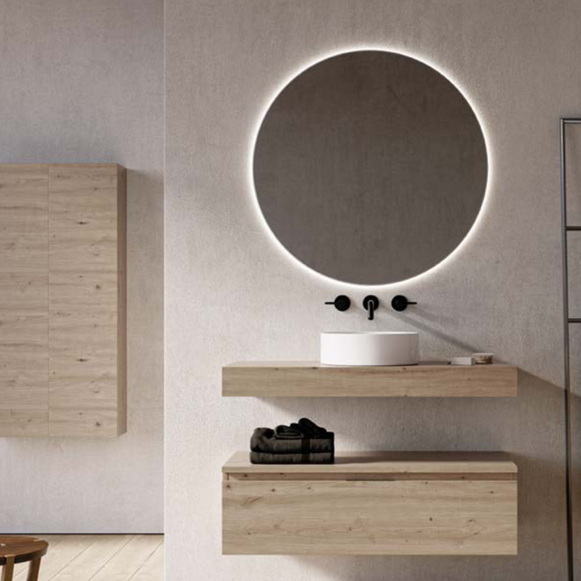 Mueble de baño June con encimera y cajón cartagena