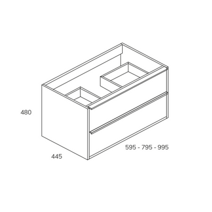 medidas Mueble de Baño SENDA