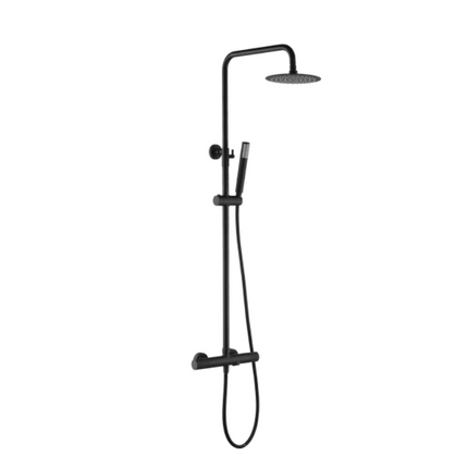 Columna de Ducha Termostática LINE negro mate
