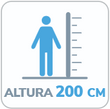 icono mampara de 200 cm de altura