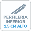 icono de perfileria inferior de 1.5 cm