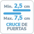 icono cruce de hojas de 2.5 a 7.5 cm
