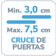 icono cruce de hojas de 3.0 a 7.5 cm