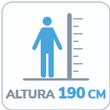 icono 190 cm de altura