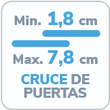 icono cruce de hojas 1.8 a 7.8 cm