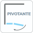 puerta de mampara pivotante
