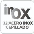 Icono acabado acero inox acero cepillado
