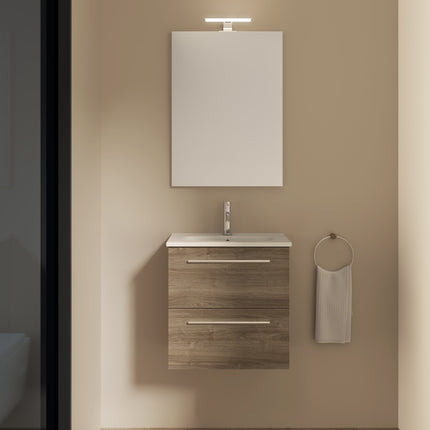 Conjunto mueble baño STREET Roble Vulcano