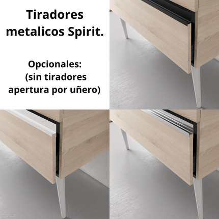 tiradores metalicos spirit