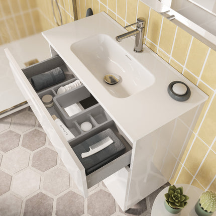mueble de baño Vitale cajon abierto