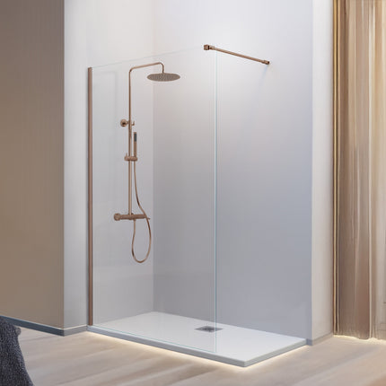 Mampara de Ducha FRESH FR633 bronce cepillado