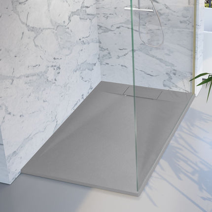 Plato de Ducha Ultraligero MERCURY Gris Cemento