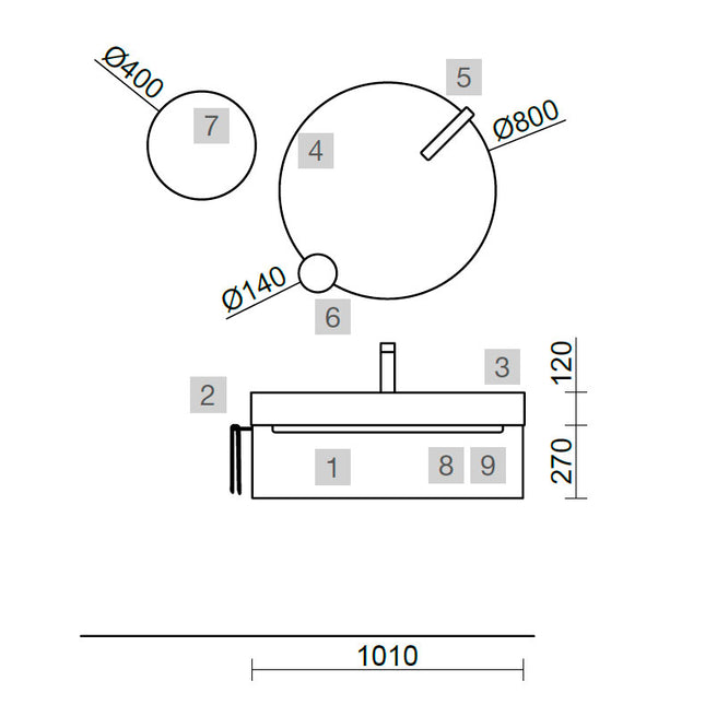 medidas Conjunto MONTERREY 1000 Green Forest