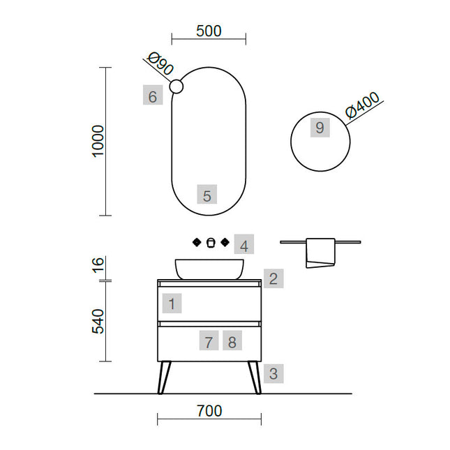 croquis spirit 700 azul noche