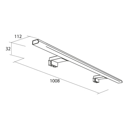 medida Aplique LED PANDORA 1008