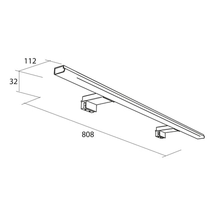 medida Aplique LED PANDORA 808