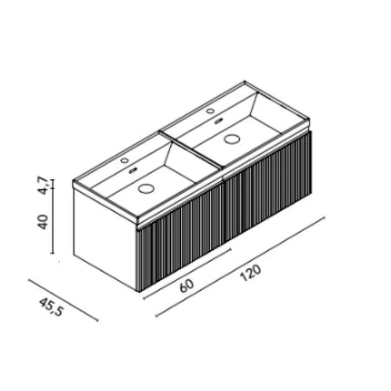 Croquis mueble Vora 120