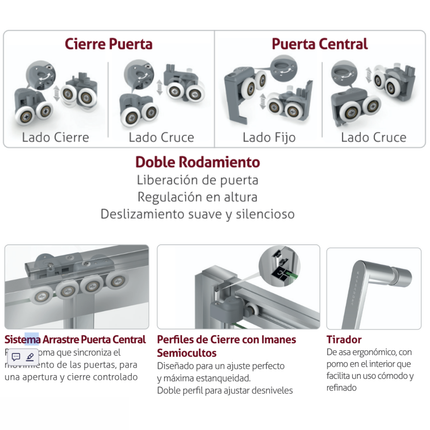 detalles componenetes mampra diana