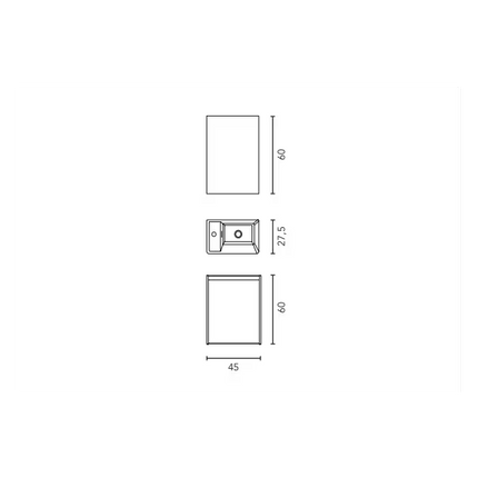 medidas Conjunto mueble baño ENJOY Royo