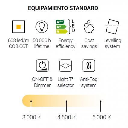 Icons Espejo LED ALHAMBRA DYled 