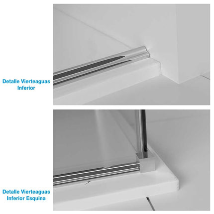 Detalles mamparas serie GRAND ROLLER de Seviban