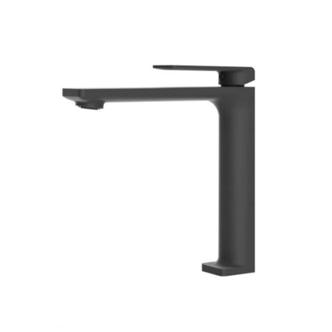 Grifo De Lavabo Alto Negro Mate FIJI | Diseño Moderno | Acabado Antihuellas | IMEX - CuartoDeBaño.com