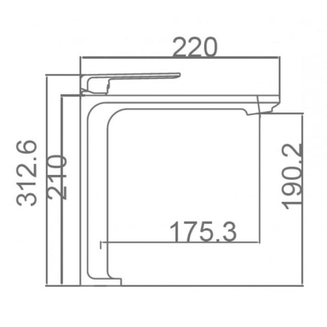 Grifo de Lavabo Alto Blanco Mate FIYI | Diseño Nórdico | Acabado Antihuellas y Antical | IMEX - CuartoDeBaño.com