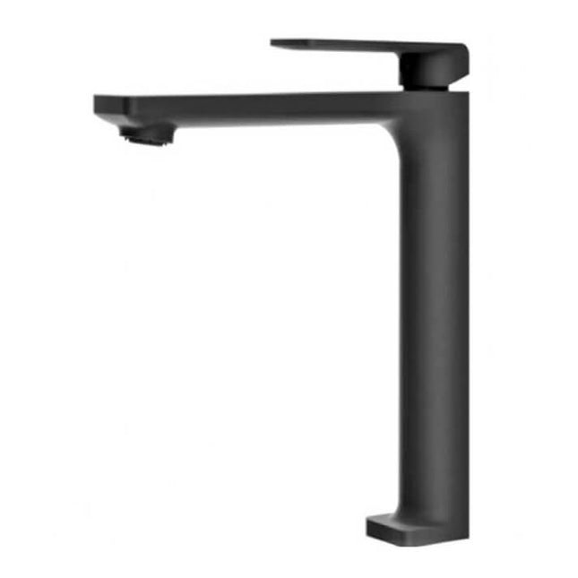 Grifo Lavabo Extra Alto Negro Mate FIYI | Diseño Moderno y Minimalista | Acabado Antihuellas | IMEX - CuartoDeBaño.com