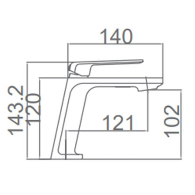 Grifo De Lavabo Blanco Mate FIJI | Monomando | Acabado Antimanchas | IMEX - CuartoDeBaño.com