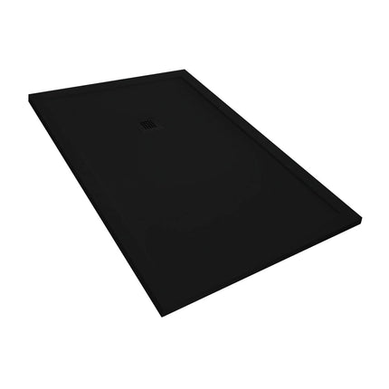 Plato de ducha de resina ROCK Enmarcado color negro