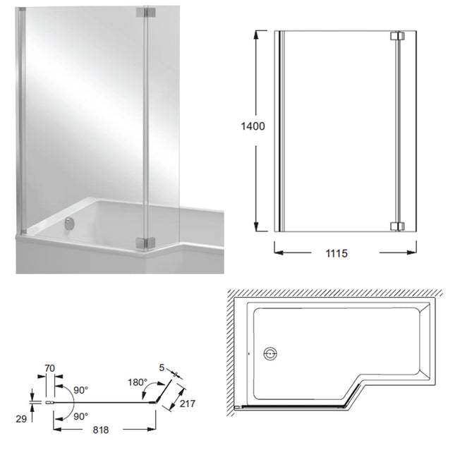 medidas bañera jacob delafon