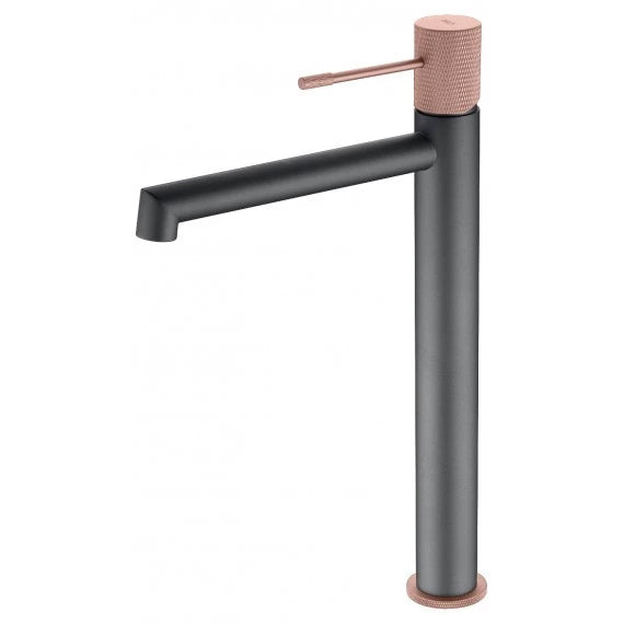 Grifo De Lavabo Alto Gris Champagne LINE BDD038-3GC de Imex