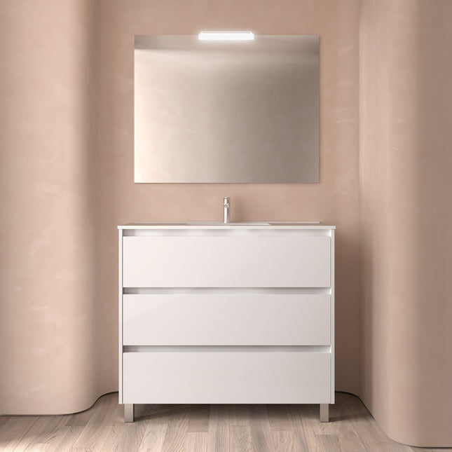 noja 3 cajones lavabo white