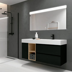 Mueble de baño MODULAR SPIRIT Salgar de 140 cm (80+30+30) con LAVABO desplazado