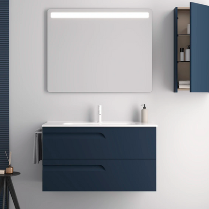 mueble de baño Vitale suspendido azul navy mate